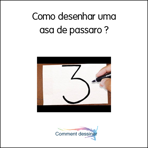 Como desenhar uma asa de passaro